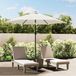 vidaXL Vervangingsdoek voor parasol 300 cm wit