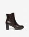 NeroGiardini Dames enkellaars met hak I617264D-301 Donkerbruin leer Maat 39