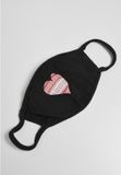 Urban Classics Christmas Heart Face Mask black one size