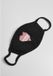 Urban Classics Christmas Heart Face Mask black one size