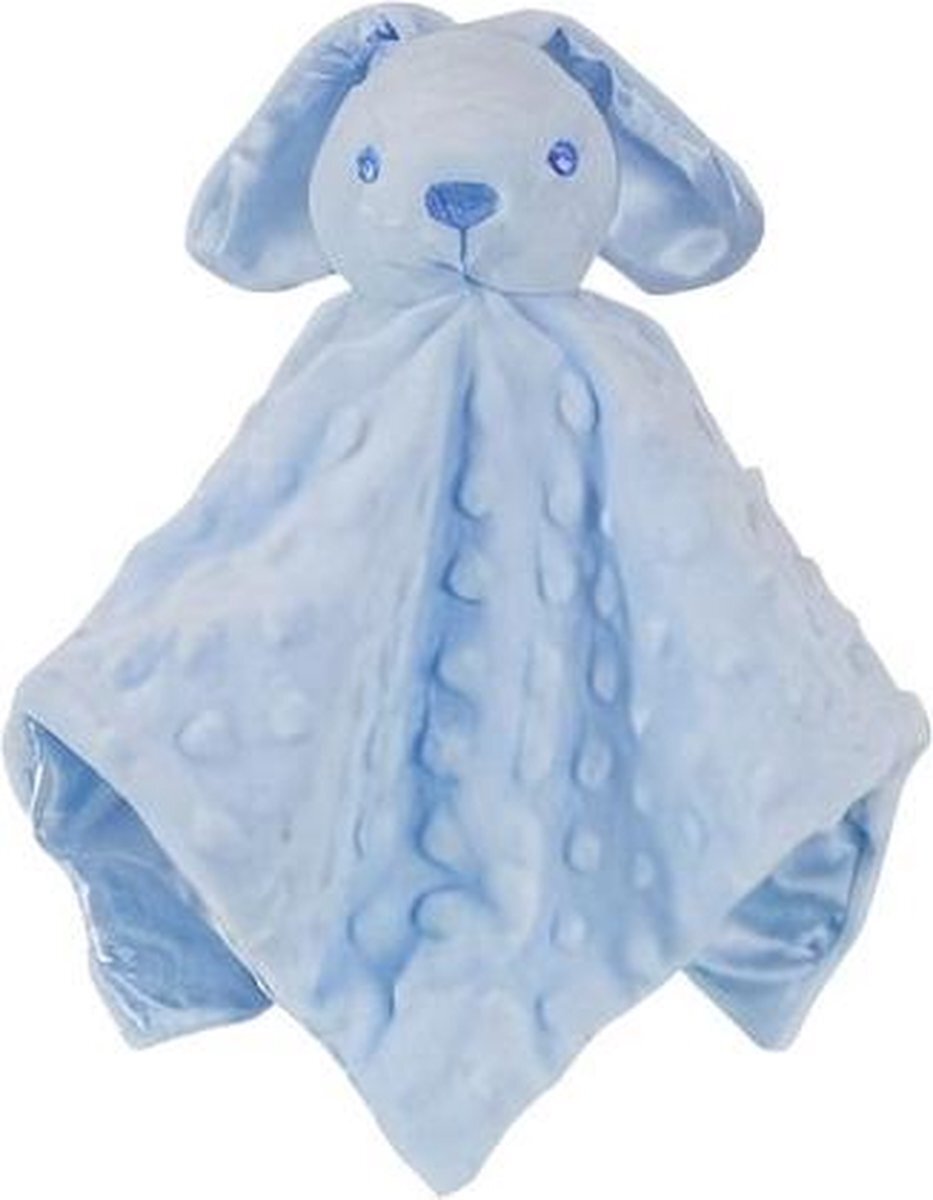 Soft Touch knuffeldoekje konijn jongens 36 cm polyester blauw