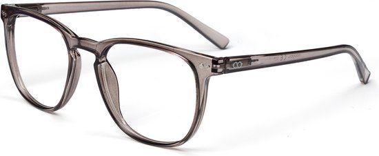 Looplabb trendy leesbril The George / Kristal Zwart - Sterkte +2.00