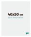 yd. Cadre photo 40x50 cm Blanc Brillant Plastique Evry