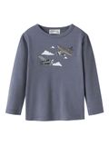 NAME IT NMMWILLITUS WOOL LS TOP Jongens Lange mouwen shirts Folkstone Gray