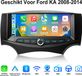 Junsun Android 15 Autoradio Geschikt Voor Ford KA 2008-2014 Accessoires - 2GB+64GB - Draadloze CarPlay & Andriod Auto - Bluetooth - GPS-navigatiesystem - 6.86 inch HD Touchscreen - WiFi - Stuurwielbediening - DSP