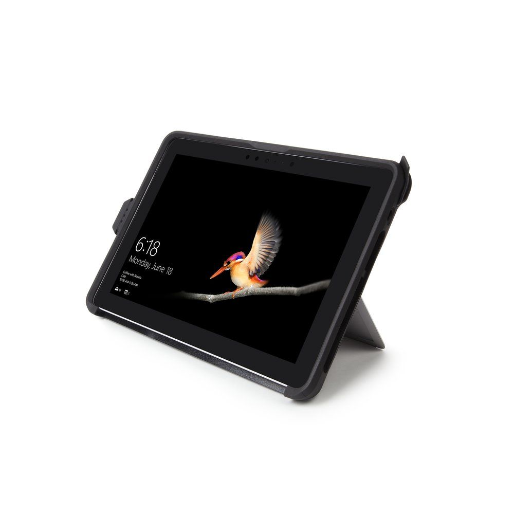 Kensington K97651WW Blackbelt Rugged Case for Surface Go - 12.3" Folio Case - Black/Grey