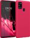 kwmobile telefoonhoesje geschikt voor Samsung Galaxy A21s - Back cover in neon roze