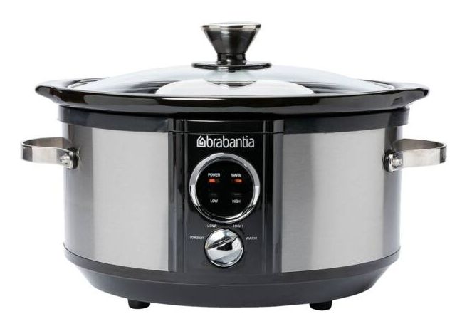 Brabantia BBEK1081 Slowcooker - 3.5 Liter - Zilver