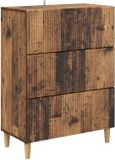 vidaXL Ladekast Bewerkt hout Oud hout 66 x 34,5 x 90 cm