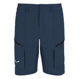 Salewa PUEZ DST M Cargo Shorts, S, Blueberry