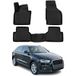 OMAC Tapis de sol pour Audi Q3 8U 2011-2018 Noir 4 pièces TPE