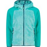 CMP Hybride jas voor meisjes, highloft-fleece, met vaste capuchon