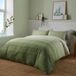 Housse de couette Ombre vert rayé - 140 x 200 cm
