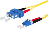 METZ CONNECT InfiniBand en Glasvezelkabel 3 m SC LC I-V(ZN) H Geel