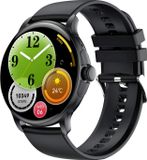 Avizar, Smartwatch met AMOLED-scherm, Bluetooth 5.3, IP67 waterdicht, sportmodel Titmo O150, robuust, zwart