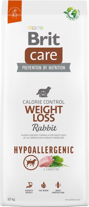 Brit Care 12 kg Hypoallergenic Weight Loss Hondenvoer