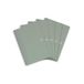 Oxford My Rec'Up Spiraal-notitieboek, A4, geruit, 180 pagina's, van gerecyclede kartonnen bekers, groen, 5 stuks