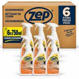 ZEP Nettoyant cuisine - 6 x 750 ml Spray - Dégraissant quotidien - Prêt à l'emploi
