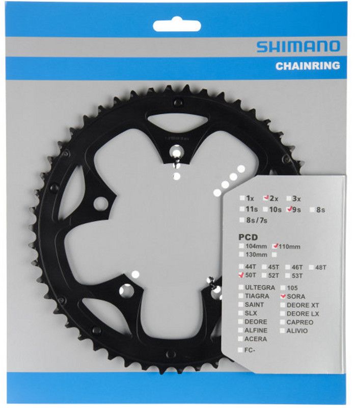 Shimano Sora FC-3550 Chainring 9-speed for KSR - Black