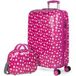 Kinderkofferset, Fuchsia Modern 2-delig ABS-/polycarbonaat Kinderkofferset