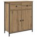 vidaXL Dressoir 70x30x80 cm bewerkt hout artisanaal eikenkleur