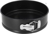 Gerimport Taarten bakken bakvorm/spring vorm Kitchen Pro - metaal - anti-aanbak laag - zwart - 22 x 7 cm