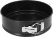 Gerimport Taarten bakken bakvorm/spring vorm Kitchen Pro - metaal - anti-aanbak laag - zwart - 22 x 7 cm