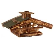 Dehner Natura, Watzmann, Vogelvoederhuis, 55 x 40 x 23 cm, Hout, Naturel
