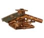 Dehner Natura, Watzmann, Vogelvoederhuis, 55 x 40 x 23 cm, Hout, Naturel