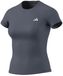 Adidas Power Essentials Workout Contour T-shirt Met Korte Mouwen Grijs L Vrouw