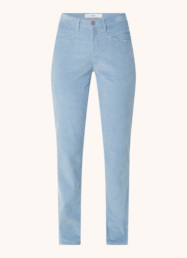 BRAX Carola high waist straight fit corduroy broek