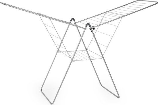 Cosy&Trendy Albatros Droogrek - 32 m - Zilver - Metaal - Inklapbaar - 60.50 x 97 x 154 cm