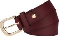 Legend Dames Leren Riem Bordeauxrood 90 cm