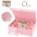 Boîte cadeau avec couvercle - Boîte cadeau magnétique - Inclut des cartes de vœux et un ruban décoratif - 21 x 17 x 7 cm - Idéale pour les mariages...