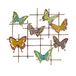 EMDE PL427T00-0 decoratieve vlinder, metaal, meerkleurig