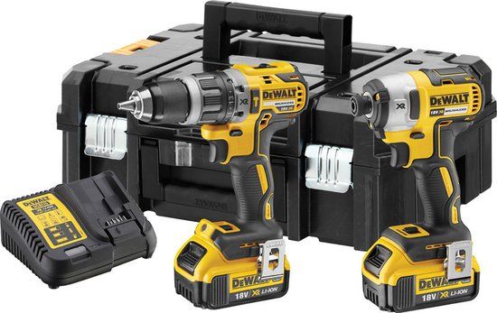 DeWalt DCK266M2T Accu Set | DCD796 + DCF887 in T-Stak Koffer | 18V 4.0Ah Li-Ion
