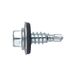 Index ARE164819 schroef met gereduceerde zeskantkop, 8 mm, met sluitring P-16 EPDM, verzinkt, 4,8 x 19