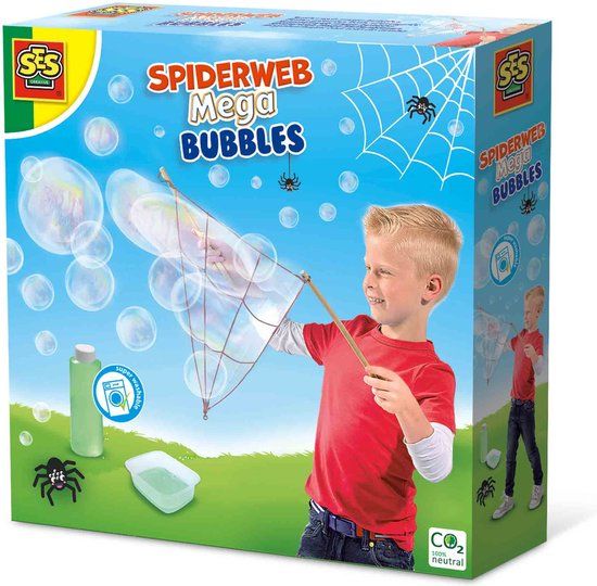 SES Creative SES - Spinnenweb mega bubbles - sterk bellenblaassop