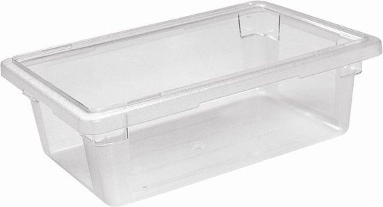 Vogue polycarbonaat voorraadbak 12L - Zwart - Luchtdicht - Stapelbaar