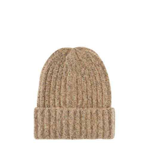 PIECES PCPYRON Hat Light Brown