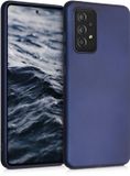 kwmobile telefoonhoesje geschikt voor Samsung Galaxy A52 / A52 5G / A52s 5G - Hoesje voor smartphone - Back cover in metallic blauw