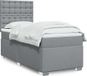 Maison Exclusive - Boxspringbed met matras, lichtgrijs, 80 x 200 cm, textiel