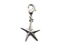 INNSPIRO NICE CHARMS Metalen ster hanger 5 punten met karabijnhaak 16 x 20 mm