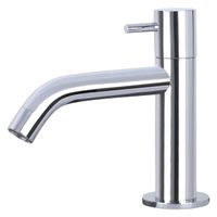 Differnz Wastafelkraan Gebogen - Chroom - Modern - 1 Handvat