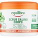 Equilibra Lichaam, verkwikkende zoute scrub, verkwikkende en exfoliërende lichaamsscrub, voor een geschuurde en gevoede huid, met mengsel van zeezouten, natuurlijke oliën en plantenextracten, 600