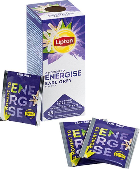 Lipton Energise Earl Grey Tea - 6 x 25 Bags