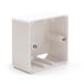 Waytex 37250 frame type mozaïek, opbouwkast 80 x 80 mm voor gipsplaat met frame, diepte 40 mm, om te schroeven, wit