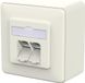 Metz Connect E-DAT C6A LSA++ 2-poorts AP zuiver wit