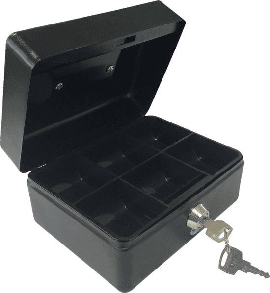 Yale Geldkistje - Medium - Zwart - Met Sleutel - YCB/090/BB2