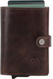 Hide & Stitches Porto Safety Wallet - Donkerbruin